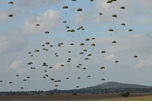 paratroopers specific unit landing