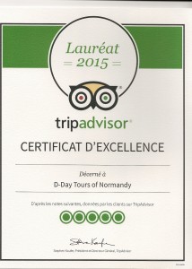 Malcolm Clough D Day Tours of Normandy TripAdvisor Certificate of Excellence