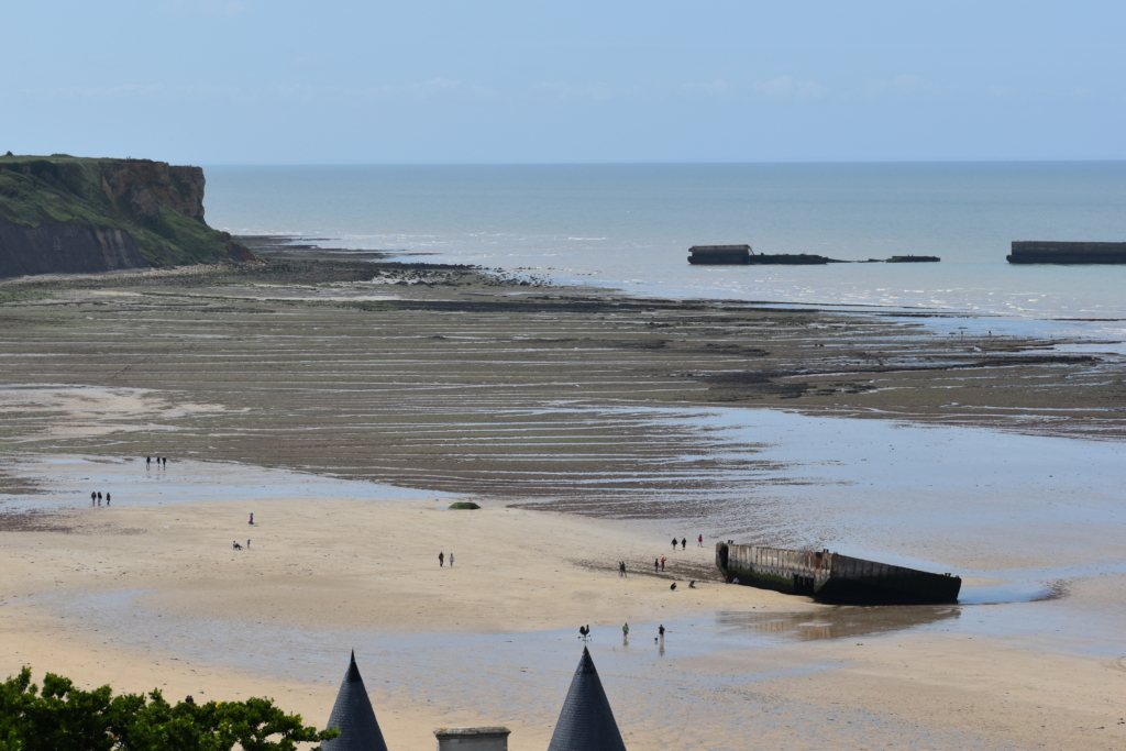 Arromanches Mulberry Harbour by Malcolm Clough