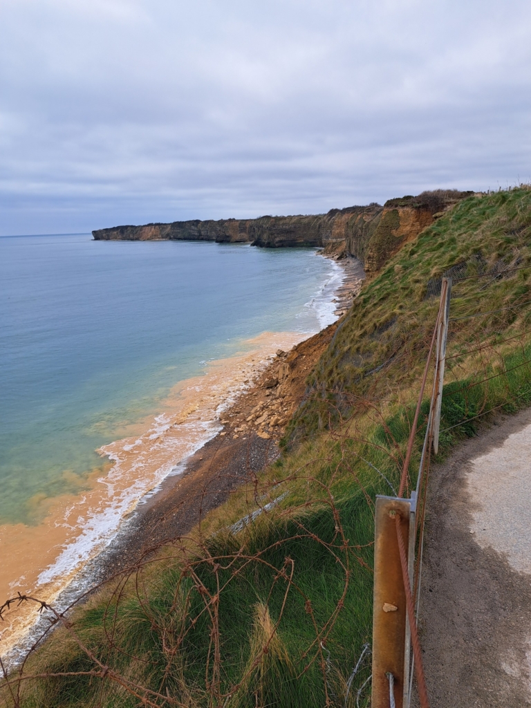 cliffs collapsing Pointe du Hoc