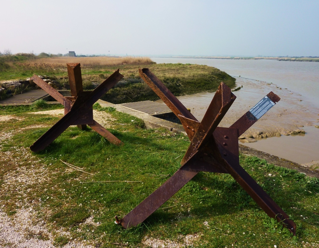 Czech hedgehog tank trap beach obstacle